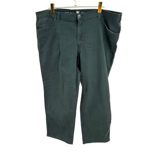Oak Hill‎ Straight Fit Mens Pants 46x28 Gray Casual Cotton Blend